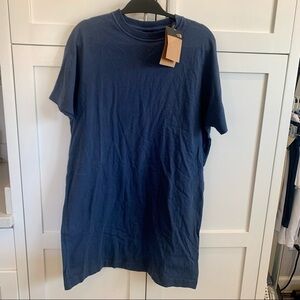 The north face womens woodside hemp tee dress navy nwt large